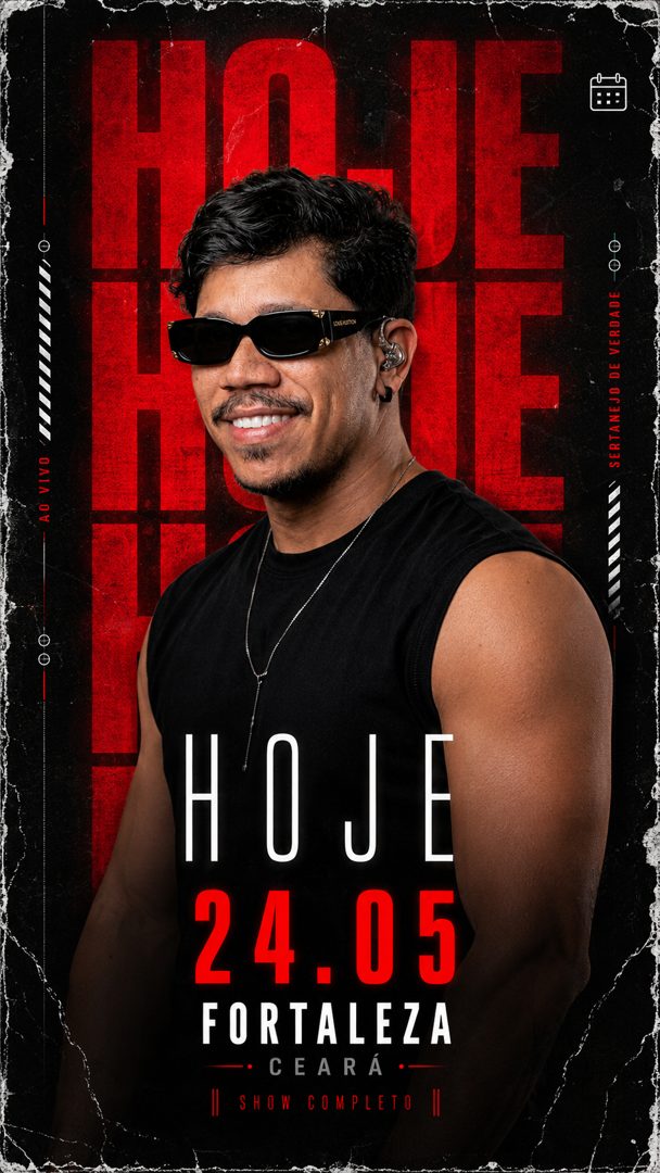 Flyer de agenda story gerado com IA — Flyer Show Hoje Premium