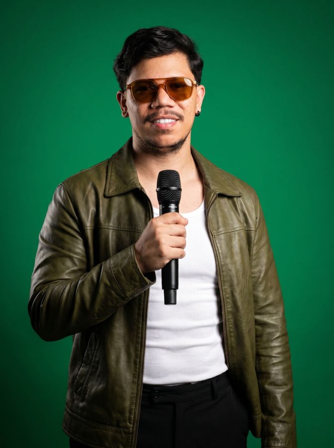 Foto de show de cantor gerada com IA — Premium music artist promotional campaign #8